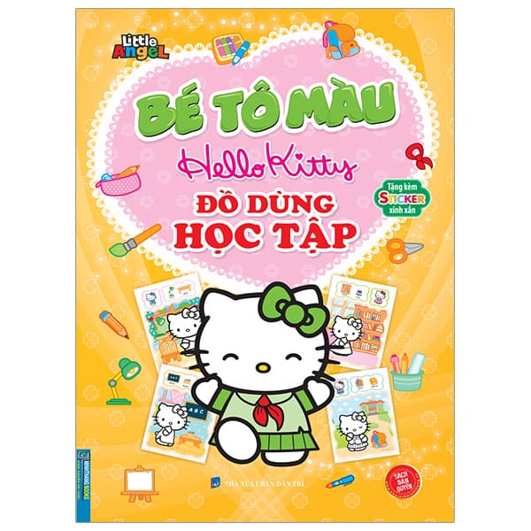 Sách Bé Tô Màu Hello Kitty - Đồ Dùng Học Tập - Little Angel