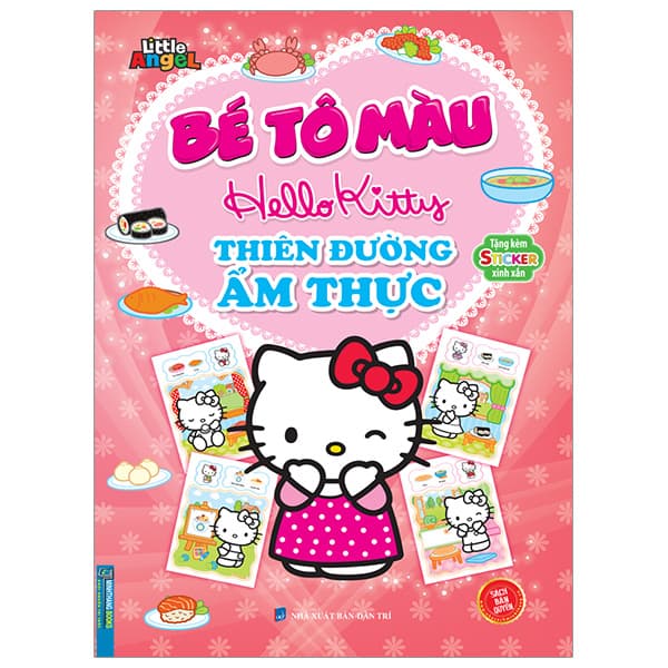 Sách Bé Tô Màu Hello Kitty - Thiên Đường Ẩm Thực