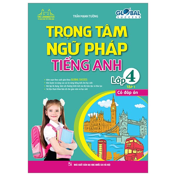 Sách Global Success - Trọng Tâm Ngữ Pháp Tiếng Anh Lớp 4 - Tập 1 (Có Đá - Trần Mạnh Tường