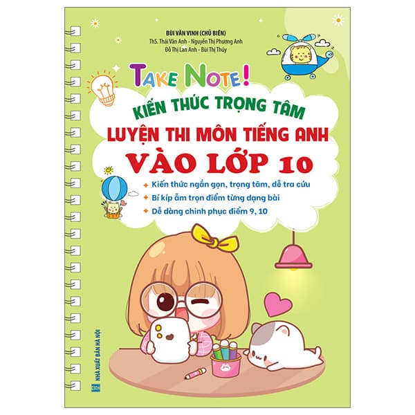 Sách Take Note! - Kiến Thức Trọng Tâm Luyện Thi Môn Tiếng Anh Vào Lớp 1 - Tâm Anh