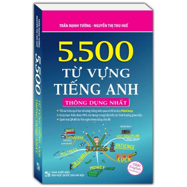 Sách 5.500 Từ Vựng Tiếng Anh Thông Dụng Nhất (Tái Bản 2024) - Trần Mạnh Tường