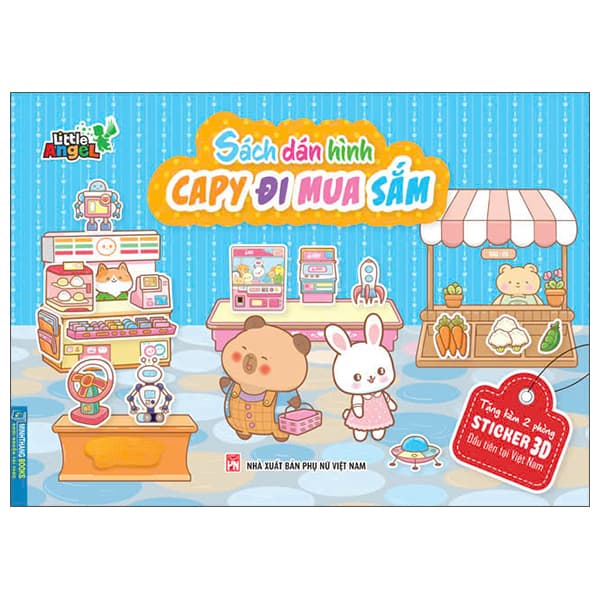 Sách Sách Dán Hình - Capy Đi Mua Sắm - Di Di
