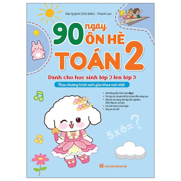 Sách 90 Ngày Ôn Hè Toán 2 - Dành Cho Học Sinh Lớp 2 Lên Lớp 3 - Mai Quỳnh