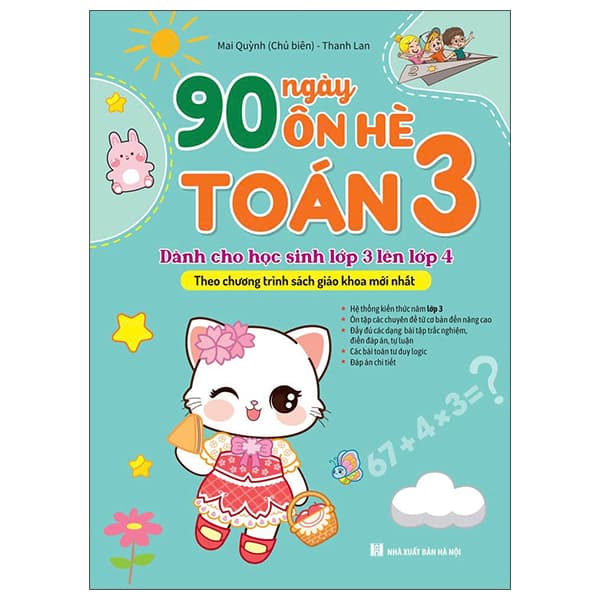 Sách 90 Ngày Ôn Hè Toán 3 - Dành Cho Học Sinh Lớp 3 Lên Lớp 4 - Mai Quỳnh