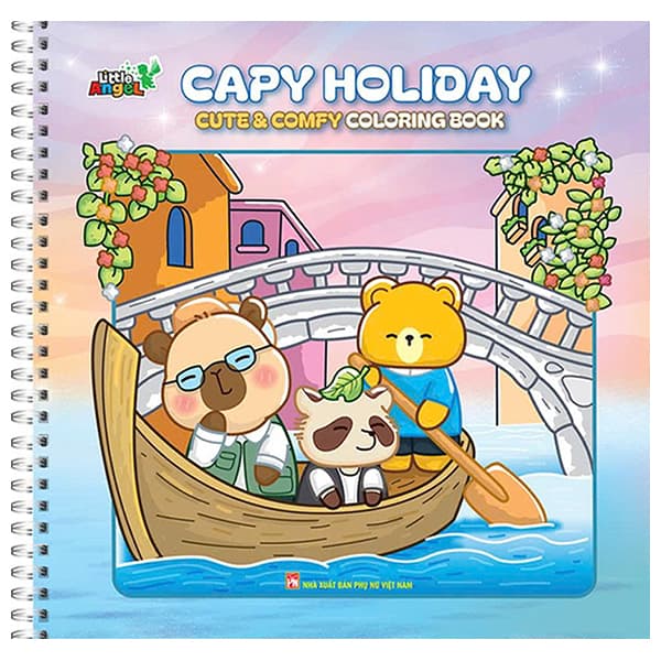 Sách Capy Holiday - Cute And Comfy Cloring Book