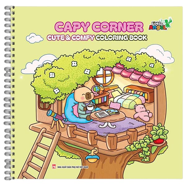 Sách Capy Corner - Cute And Comfy Coloring Book - Little Angel