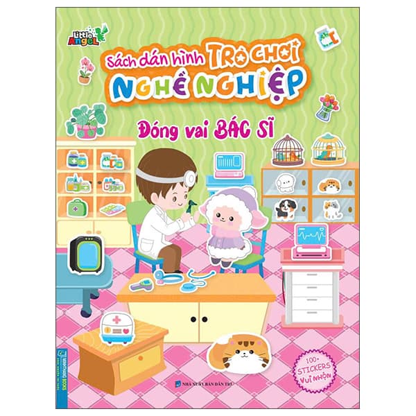 Sách Sách Dán Hình Trò Chơi Nghề Nghiệp - Đóng Vai Bác Sĩ - Little Angel