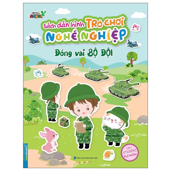Sách Sách Dán Hình Trò Chơi Nghề Nghiệp - Đóng Vai Bộ Đội - Little Angel