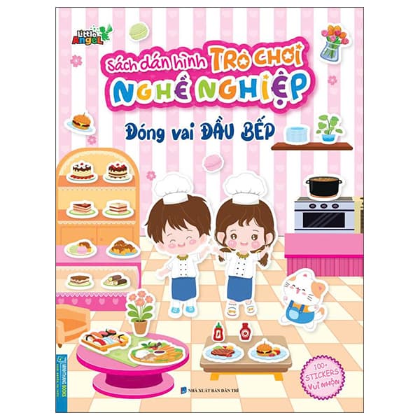 Sách Sách Dán Hình Trò Chơi Nghề Nghiệp - Đóng Vai Đầu Bếp - Little Angel