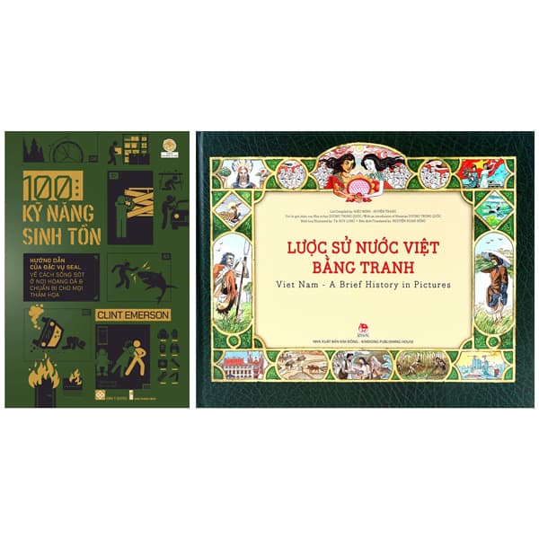 Sách Combo Sách Lược Sử Nước Việt Bằng Tranh - Viet Nam - A Brief History - Tranh: Tạ Huy Long