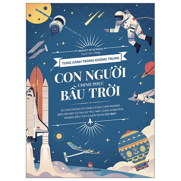 Sách Tung Cánh Trong Không Trung - Con Người Chinh Phục Bầu Trời - Trung Chính