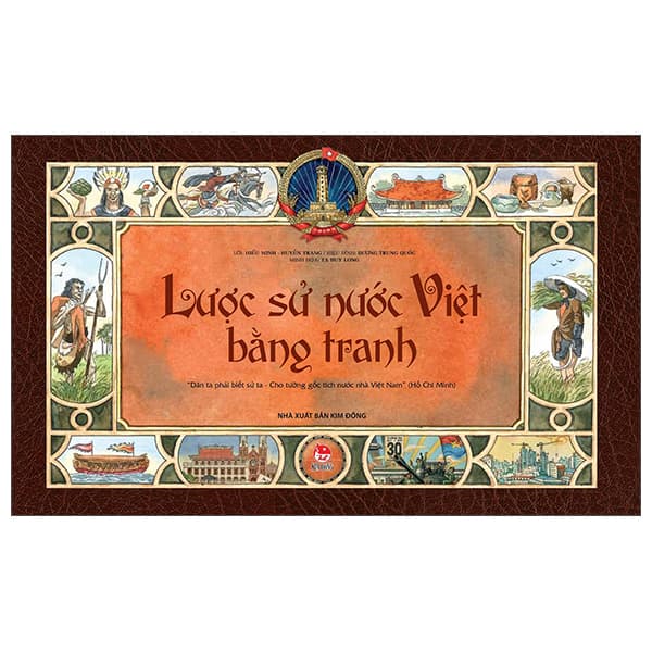 Sách Lược Sử Nước Việt Bằng Tranh (Tái Bản 2024) - Tạ Huy Long
