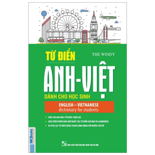 Sách Từ Điển Anh - Việt Dành Cho Học Sinh (2020) - The Windy OxFord