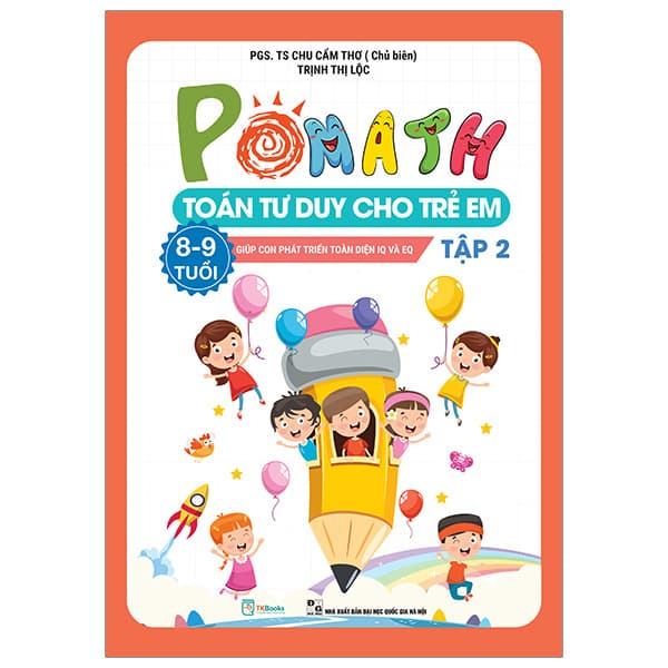 Sách Pomath - Toán Tư Duy Cho Trẻ Em - 8-9 Tuổi - Tập 2 - Chu Cẩm Thơ