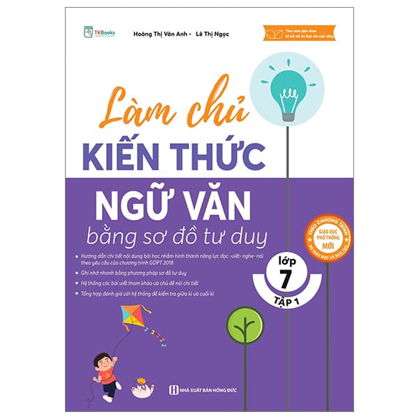 Sách Làm Chủ Kiến Thức Ngữ Văn Bằng Sơ Đồ Tư Duy Lớp 7 - Tập 1 (T - Hoàng Thị Vân Anh