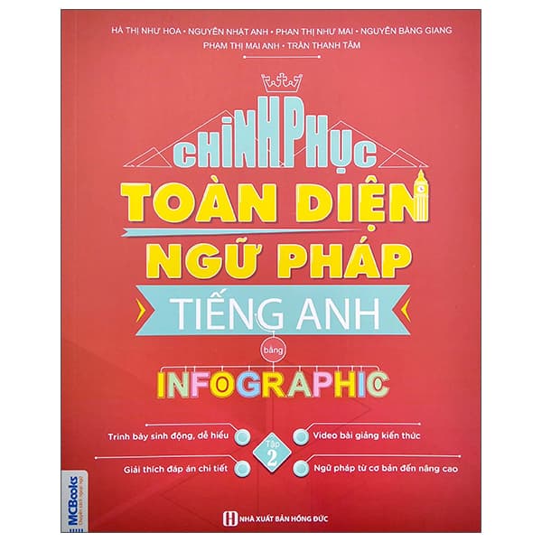 Sách Chinh Phục Toàn Diện Ngữ Pháp Tiếng Anh Bằng Infographic - Tập 2 - Nhiều Tác Giả
