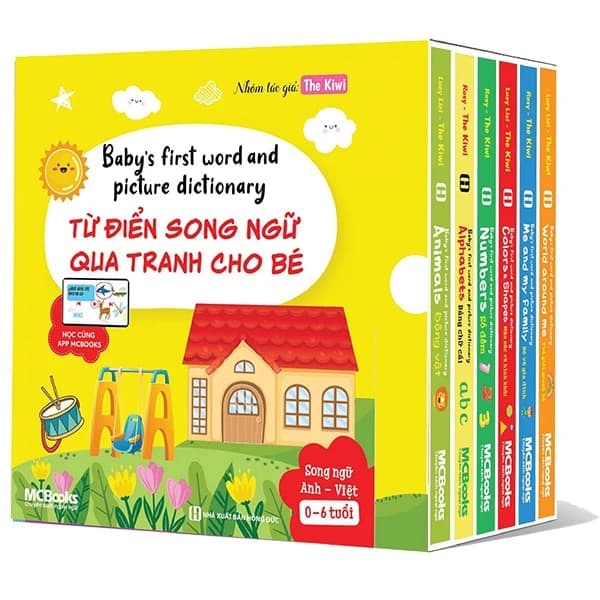 Sách Box Set Baby’S First Word And Picture Dictionary - Từ Điển Song Ngữ Qua - The Kiwi