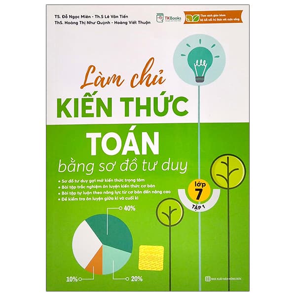 Sách Làm Chủ Kiến Thức Toán Bằng Sơ Đồ Tư Duy Lớp 7 - Tập 1 - Hoàng Ngọc Quỳnh
