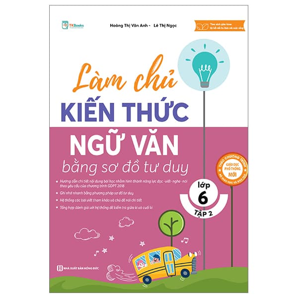 Sách Làm Chủ Kiến Thức Ngữ Văn Bằng Sơ Đồ Tư Duy Lớp 6 - Tập 2 - Hoàng Thị Vân Anh