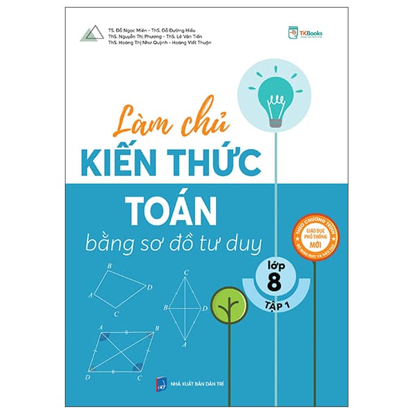 Sách Làm Chủ Kiến Thức Toán Bằng Sơ Đồ Tư Duy Lớp 8 - Tập 1 - Nhiều Tác Giả