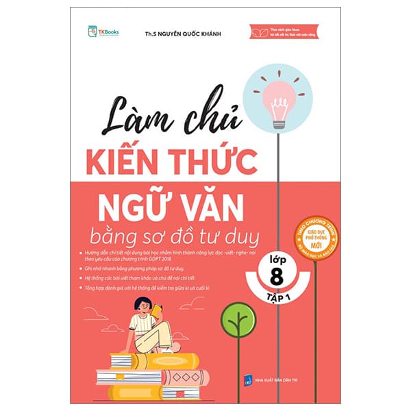 Sách Làm Chủ Kiến Thức Ngữ Văn Bằng Sơ Đồ Tư Duy Lớp 8 - Tập 1 (T - ThS Nguyễn Quốc Khánh
