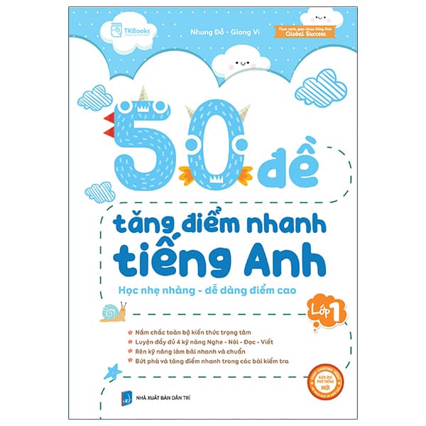 Sách 50 Đề Tăng Điểm Nhanh Tiếng Anh Lớp 1 - Đỗ Nhung