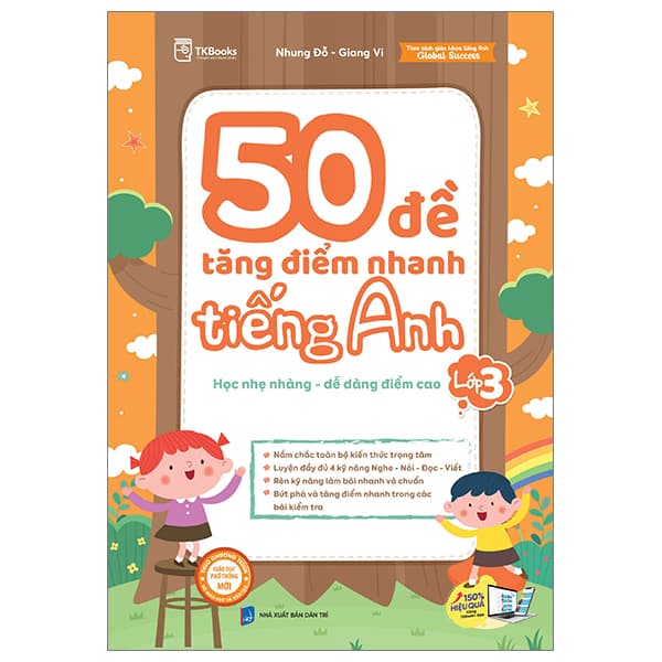 Sách 50 Đề Tăng Điểm Nhanh Tiếng Anh - Lớp 3 - Học Nhẹ Nhàng - Dễ D� - Nhung Đỗ