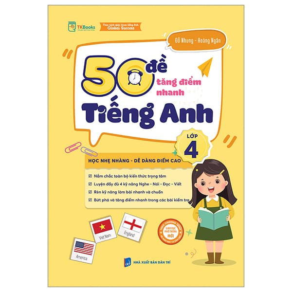 Sách 50 Đề Tăng Điểm Nhanh Tiếng Anh Lớp 4 - Đỗ Nhung