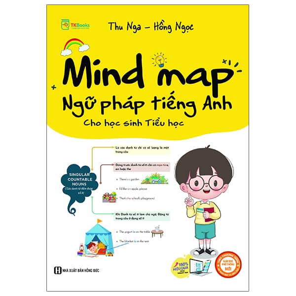 Sách Mind Map Ngữ Pháp Tiếng Anh Cho Học Sinh Tiểu Học - Thu Nga