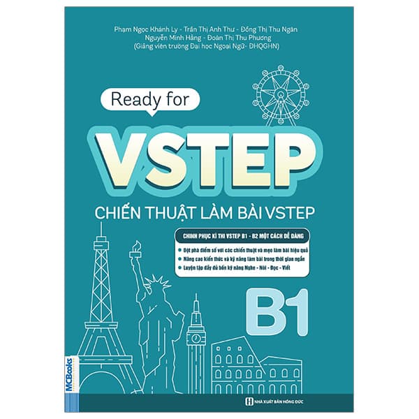 Sách Ready For VSTEP B1 - Chiến Thuật Làm Bài VSTEP Đạt Điểm Cao - Phạm Ngọc Khánh Ly
