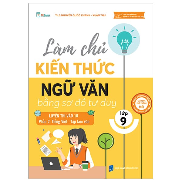 Sách Làm Chủ Kiến Thức Ngữ Văn Bằng Sơ Đồ Tư Duy Lớp 9 - Luyện Th - Nguyễn Quốc Khánh