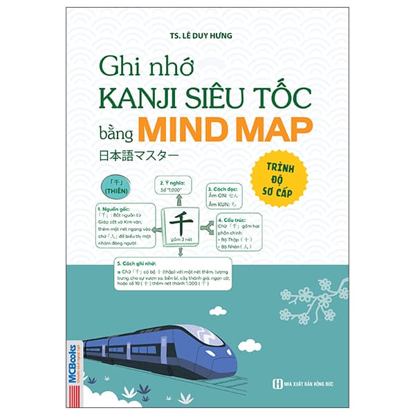 Sách Ghi Nhớ Kanji Siêu Tốc Bằng Mindmap - Trình Độ Sơ Cấp - TS Lê Duy Hưng