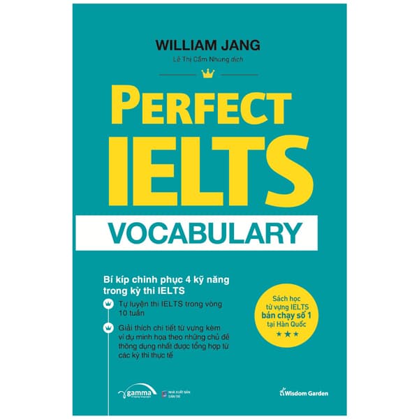 Sách Perfect Ielts Vocabulary - Bí Kiếp Chinh Phục 4 Kỹ Năng Trong Kỳ Thi IE - William Jang