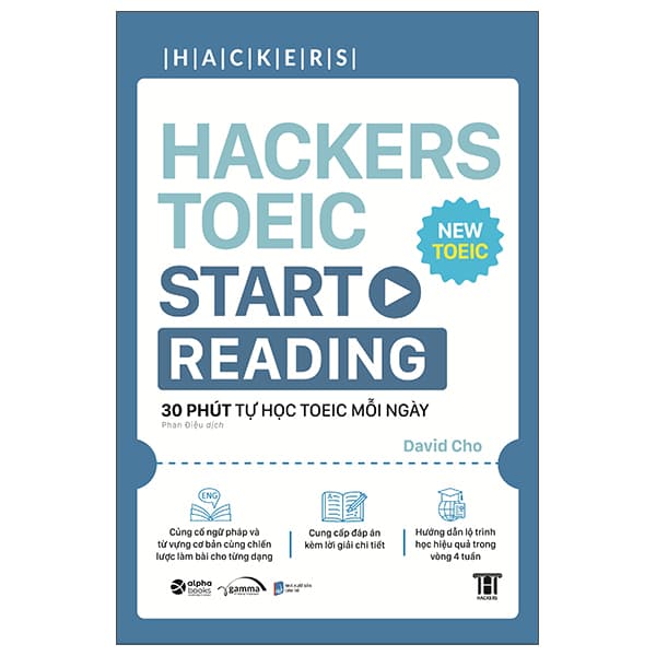 Sách Hackers Toeic Start Reading - 30 Phút Tự Học Toeic Mỗi Ngày - David Cho