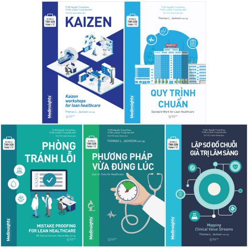 Sách Bộ Sách Công Cụ Tinh Gọn Trong Y Tế (Bộ 5 Cuốn) - Thomas Lindsay Jackson