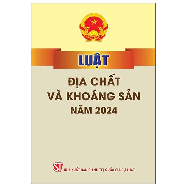 Sách Luật Địa Chất Và Khoáng Sản Năm 2024