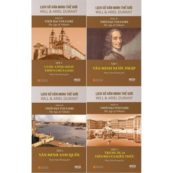 Sách Bộ Sách Lịch Sử Văn Minh Thế Giới - Phần IX - Thời Đại Voltair - Minh Minh