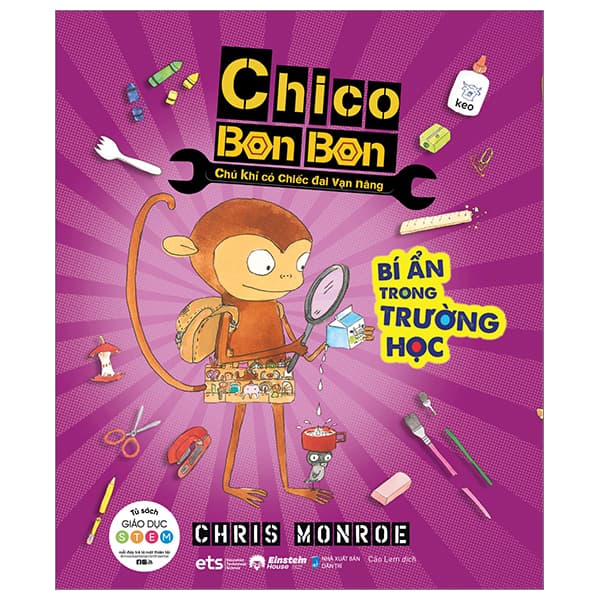 Sách Chico Bon Bon - Chú Khỉ Có Chiếc Đai Vạn Năng - Bí Ẩn Trong Trườn - Chris Monroe