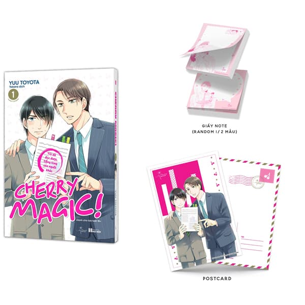 Truyện Tranh Cherry Magic - Tập 1 - Tặng Kèm Giấy Note + Postcard Bồi 2 Mặ - Yuu Toyota