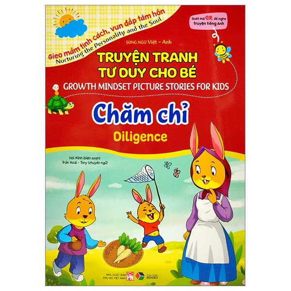 Sách Truyện Tranh Tư Duy Cho Bé - Song Ngữ Việt-Anh - Chăm Chỉ - Hải Minh