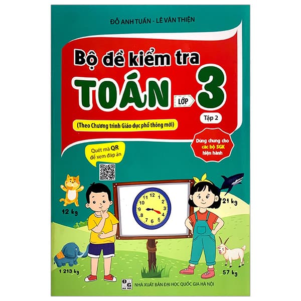Sách Bộ Đề Kiểm Tra Toán Lớp 3 - Tập 2 - Đỗ Anh Tuấn