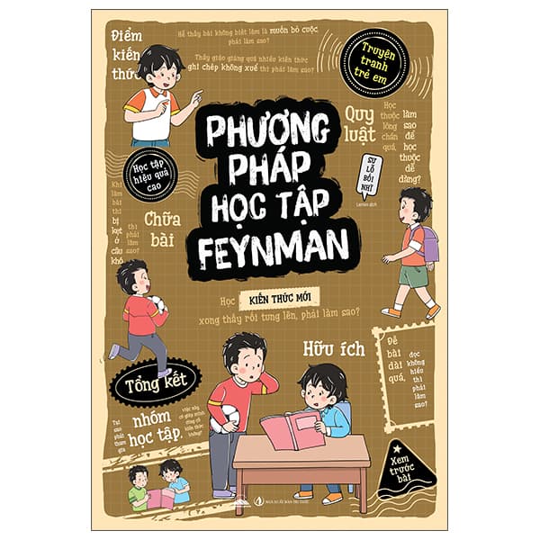 Sách Truyện Tranh Trẻ Em - Phương Pháp Học Tập Feynman - Phương Trà