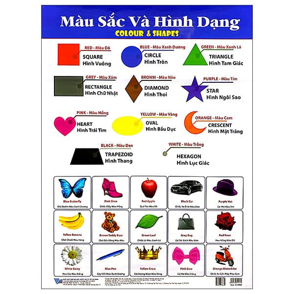 Sách Tranh Màu Sắc Và Hình Dạng - Thiên Ân