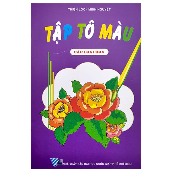 Sách Tập Tô Màu - Các Loại Hoa - Thiện Lộc