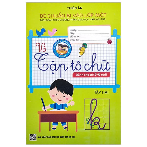 Sách Bé Chuẩn Bị Vào Lớp Một - Vở Tập Tô Chữ - Tập 2 (Dành Cho Tr� - Thiên Ân
