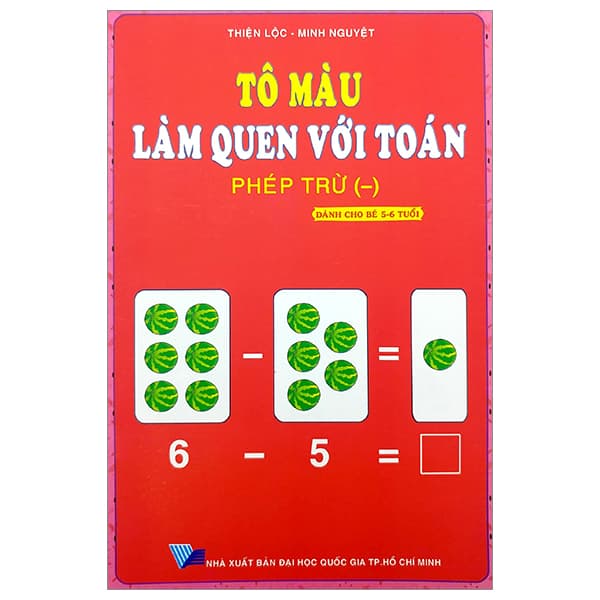 Sách Tô Màu - Làm Quen Với Toán - Phép Trừ (Dành Cho Trẻ 5-6 Tuổi) - Lâm Tú