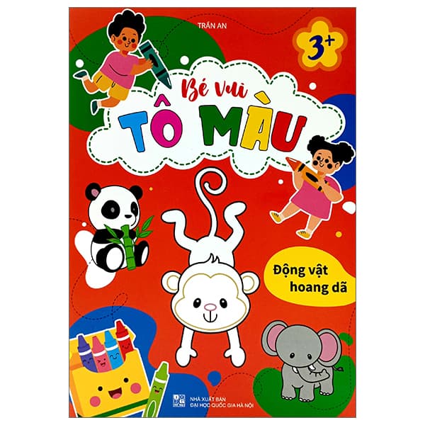 Sách Bé Vui Tô Màu - Động Vật Hoang Dã - Trần Hoàng Vũ