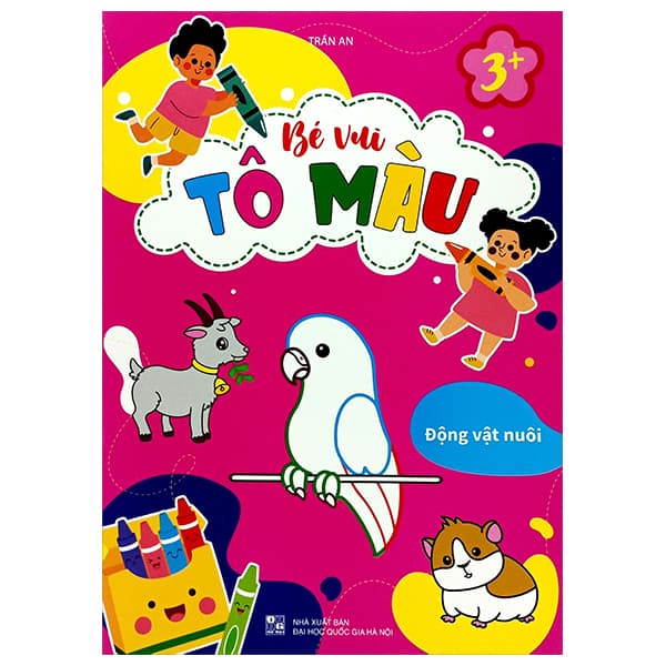 Sách Bé Vui Tô Màu - Động Vật Nuôi - Vũ