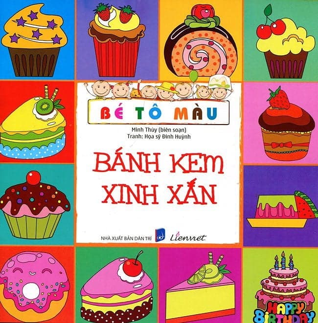Sách Bé Tô Màu - Bánh Kem Xinh Xắn - Minh Thùy
