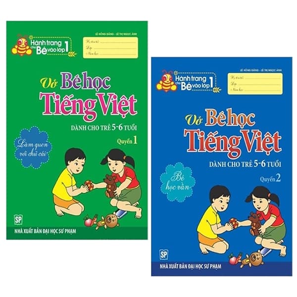 Sách Combo Hành Trang Bé Vào Lớp 1 - Vở Bé Học Tiếng Việt - Quyển 1 V� - Lê Hồng Đăng